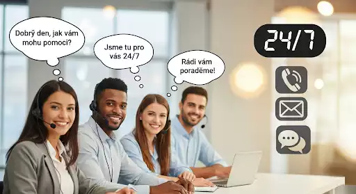 Zákaznická podpora českého kasina 24/7